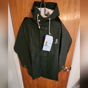 NWT COFISH INTERNATIONAL HEAVY DUTY SMARTSKINS HOODED RAIN JACKETS SZ. X-SMALL
